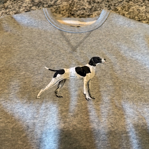 J. Crew Fleece Pointer Dog Sweatshirt - Small - Picture 2 of 6